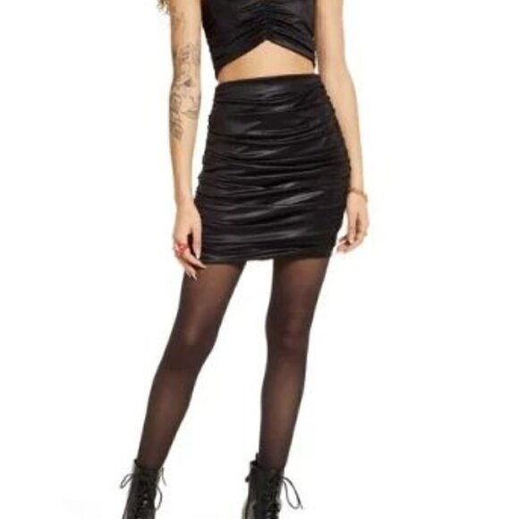 NWT BP Ruched Cutout Minidress.  Size Small.  Black - Picture 1 of 6